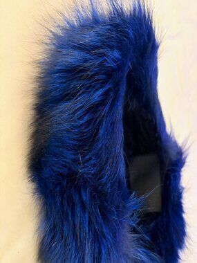 Blue Fur Headband